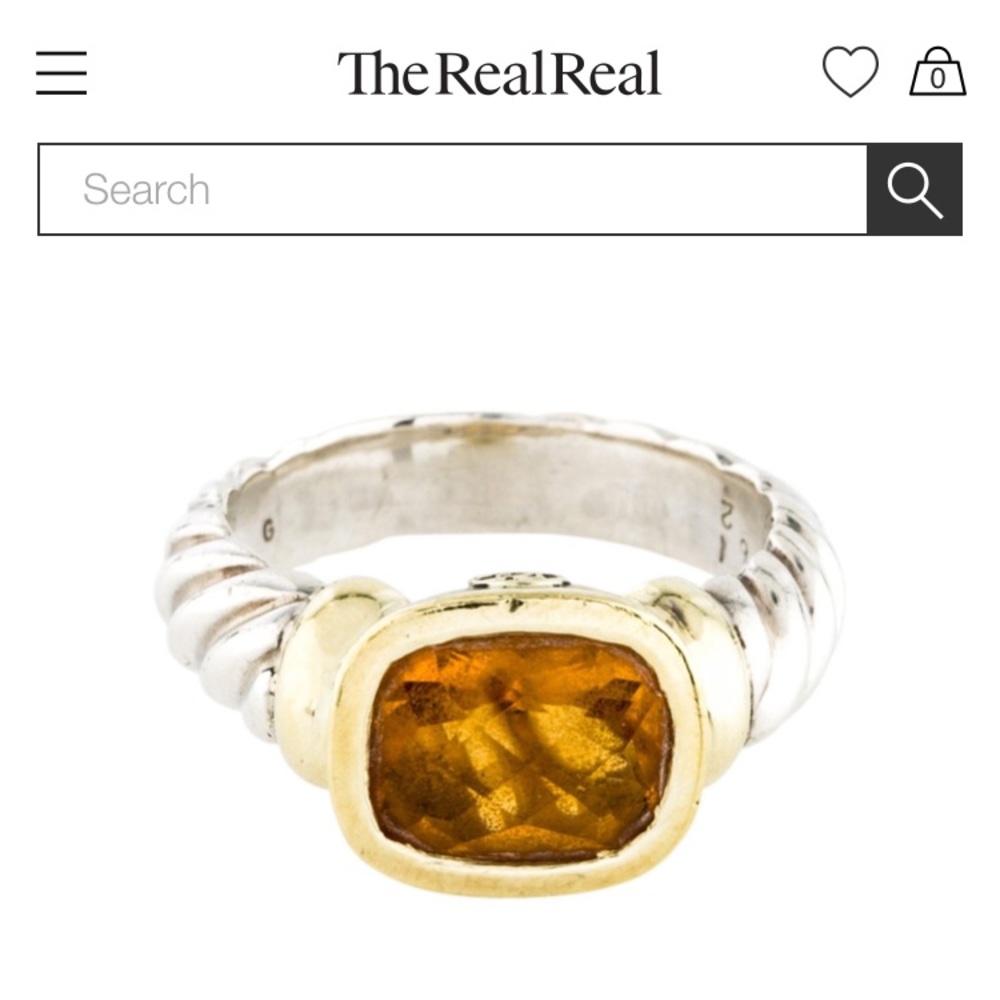 David Yurman Citrine Noblesse Ring